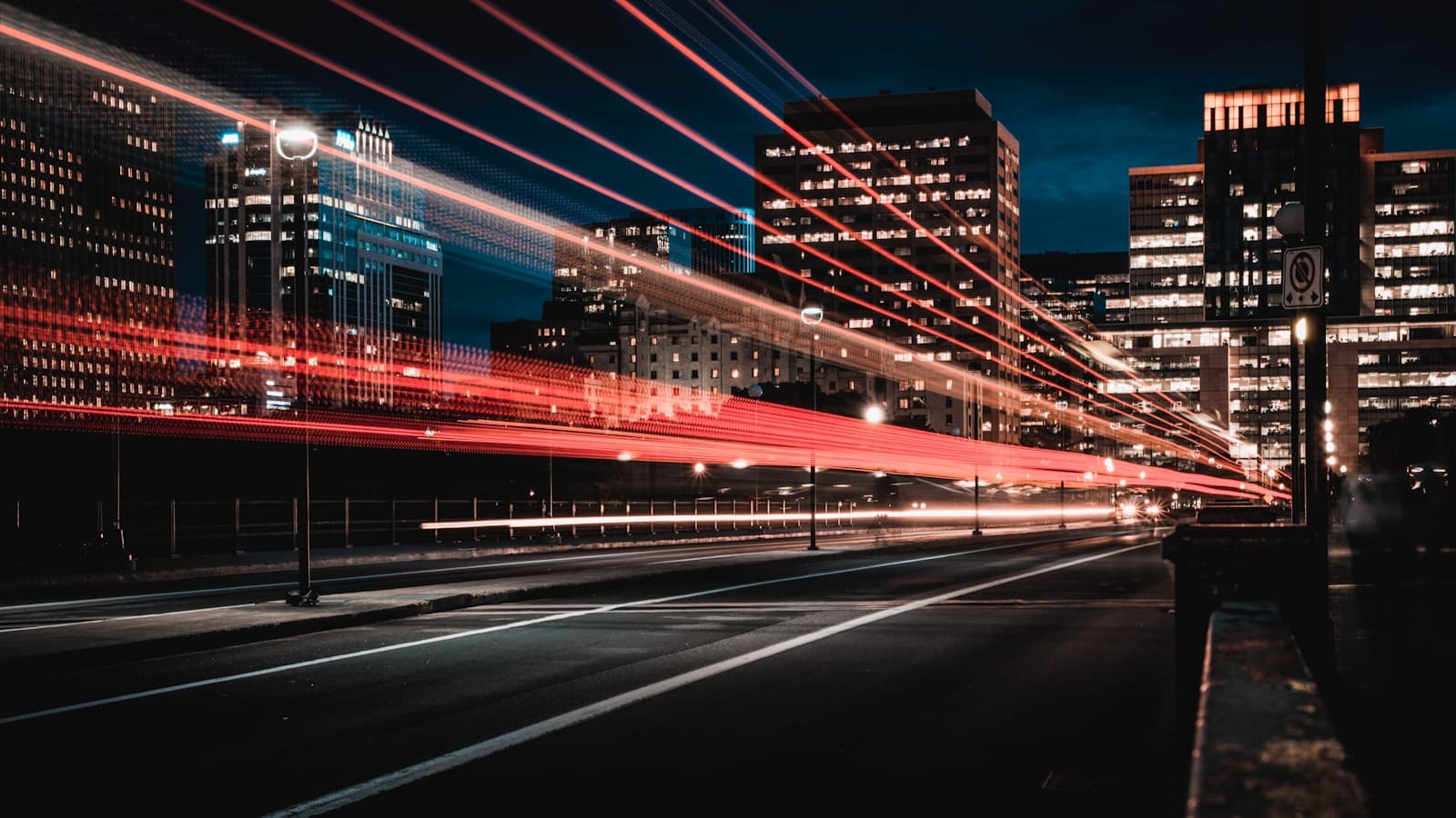 Long exposure photography of road and cars